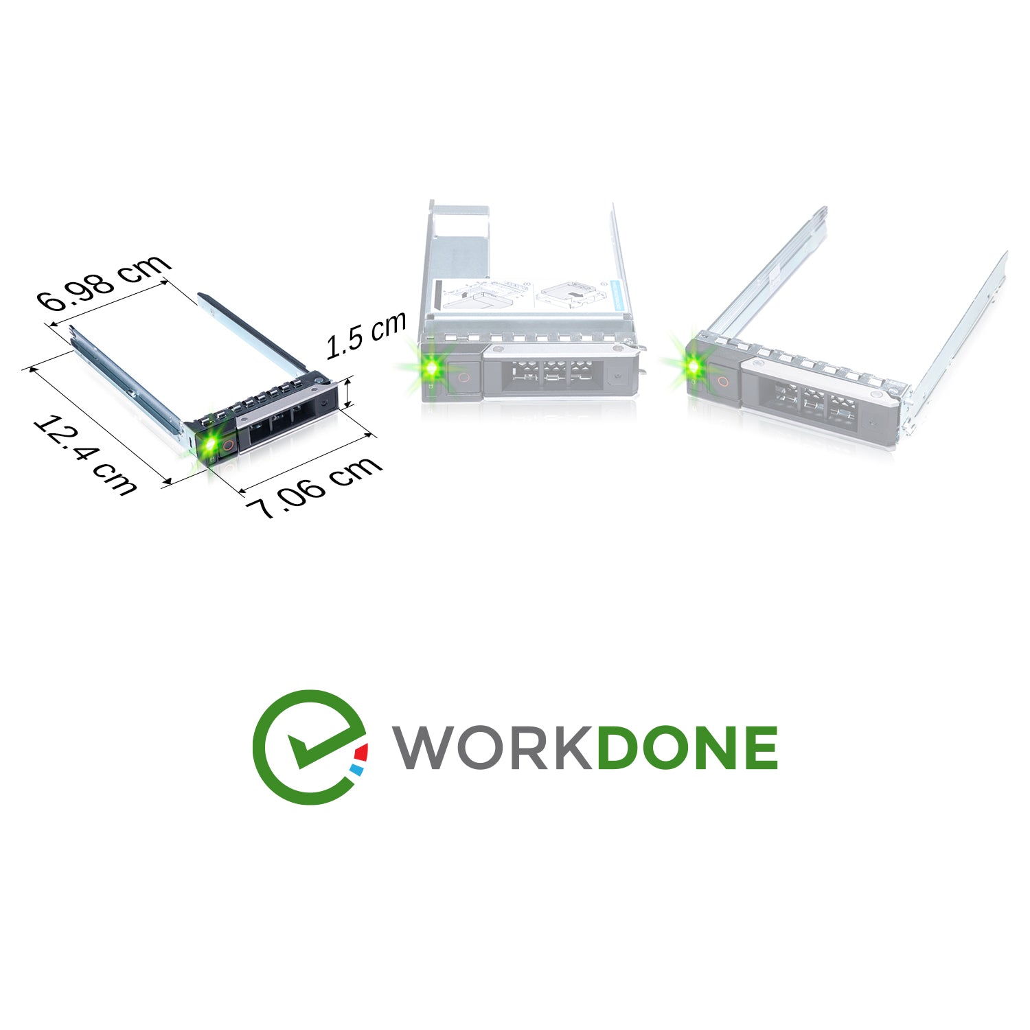 WORKDONE 2-PACK 2.5-inch Hard Drive Caddy 0DXD9H