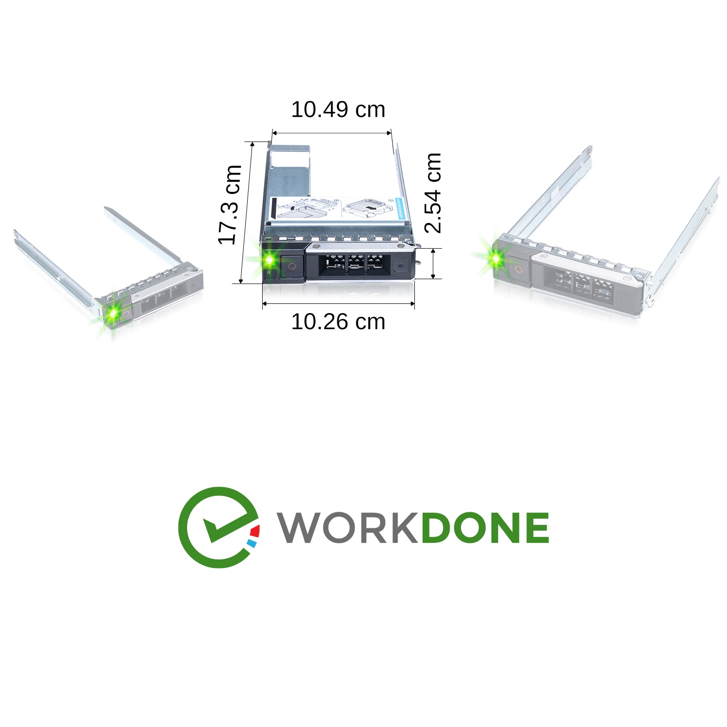 WORKDONE 3.5-inch Hard Drive Caddy WH5D2 / 0Y796F / 0X7K8W with 2.5-inch Converter 9W8C4