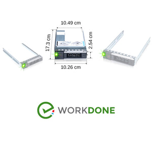 WORKDONE 3.5-inch Hard Drive Caddy WH5D2 / 0Y796F / 0X7K8W with 2.5-inch Converter 9W8C4