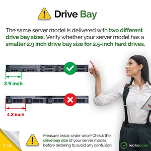 WORKDONE 4-Pack 2.5-inch Hard Drive Caddy DXD9H - Fast Installation